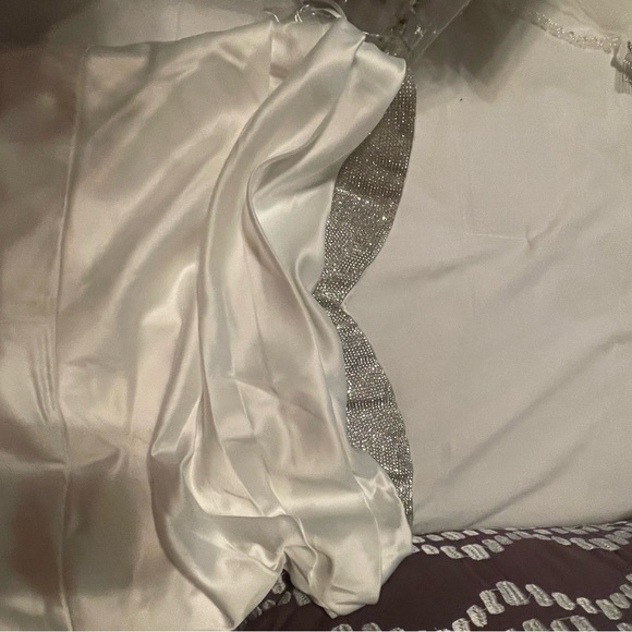 Nana Mac satin and rhinestone white jumpsuit - Picture 7 of 7